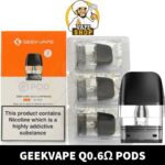 GEEKVAPE Q Pods 2ml Replacement Pods 0.6ohm, 0.8ohm, 1.2ohm Refillable Pods in Dubai, UAE – 3PCS Per Pack - Image 2