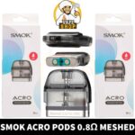 SMOK Acro Pods 2ml 0.8ohm MESH, 0.6 DC MTL Replacement Pods in Dubai, UAE – 3 PCS Per Pack - Image 2