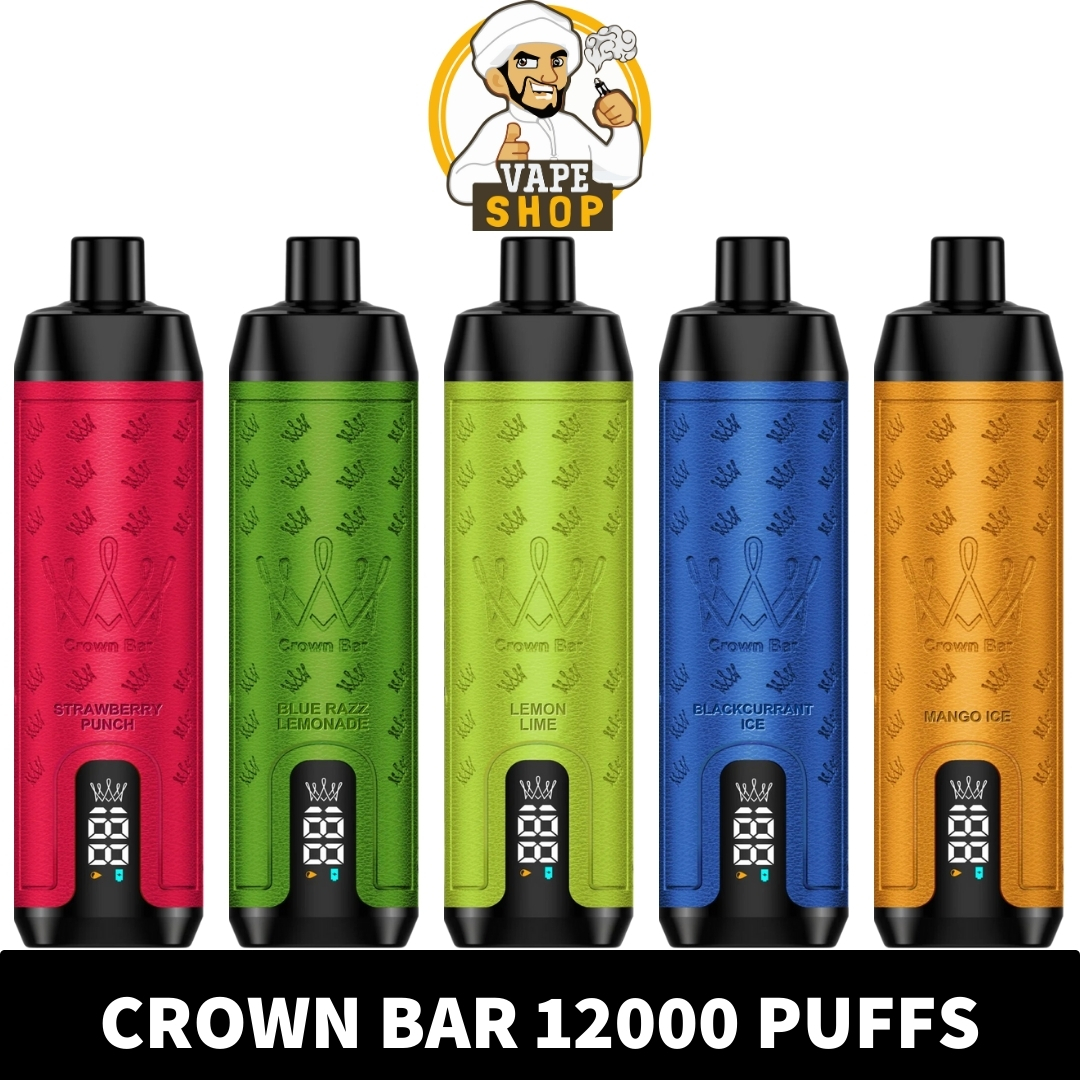 AL-FAKHER-Crown-Bar-12000-Puffs-Disposable-Vape-in-Dubai.jpg CROWN BAR AL FAKHER 12000 PUFFS 0.5MG Integrated Hookah Sound Wave Disposable Vape in Dubai - Image 1