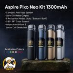 Aspire Pixo Neo Kit 1300mAh In Dubai – Buy Now