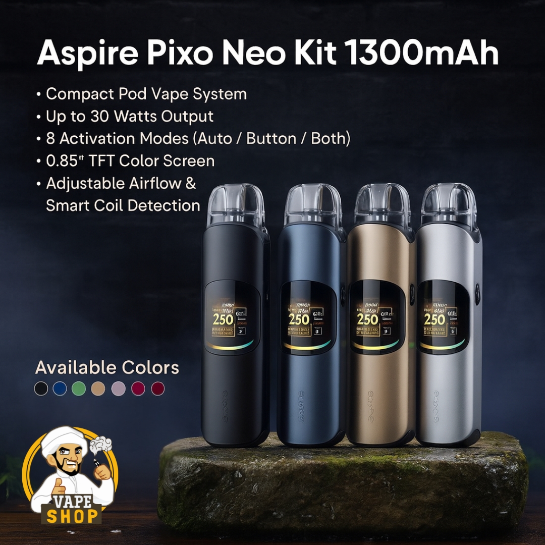 Aspire-Pixo-Neo-Kit-1300mAh.jpg Aspire Pixo Neo Kit 1300mAh In Dubai – Buy Now - Image 1