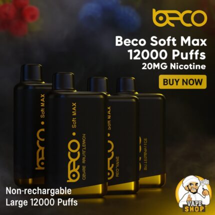 Beco-Soft-Max-12000-Puffs-20MG-Nicotine-None-Rechargeable-Disposable-430x430-1.jpg Beco Soft Max 12000 Puffs 20MG Nicotine None Rechargeable Disposable - Image 1