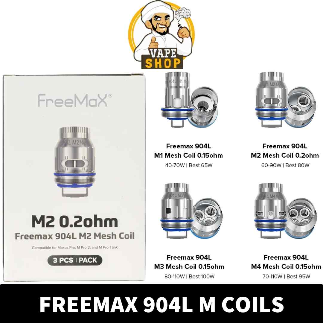 Buy-FREEMAX-904L-M-Replacement-Coils-Pack-of-3-in-UAE-for-our-vape-shop-in-dubai-M2-Dual-Mesh-Coil-0.2Ω-shop-near-me.jpg FREEMAX 904L M Replacement Coils – Pack of 3 in Dubai, UAE - Image 1