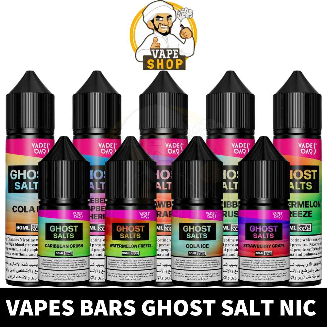 Buy-GHOST-Salt-Nicotine-2-of-30ML-and-60ML-in-UAE.-VAPES-BAR-20MG-60ML-shop-in-Dubai.-VAPES-BAR-20MG-30ML-Dubai-shop-Near-me.jpg VAPES BARS Ghost Salt Nicotine 20mg of 30ml & 60ml in Dubai, UAE - Image 1