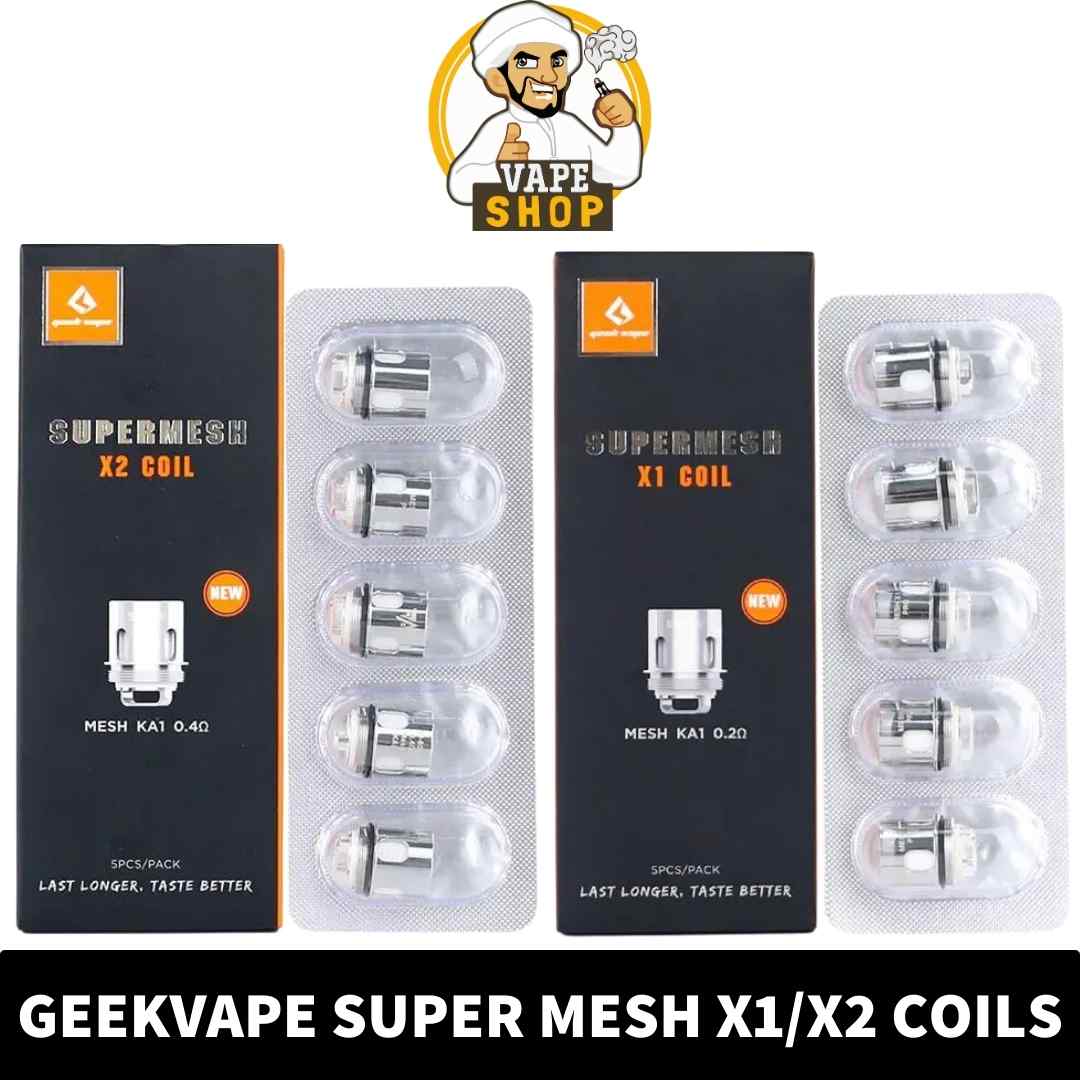 Buy-Geekvape-Super-Mesh-X1_X2-Coils-New-Version-5pcs_pack-in-Dubai-Super-Mesh-X2-Coils-in-UAE-0.2ohmX1-Coil-0.4ohm-X2-Coil-shop-near-me.jpg GEEKVAPE Super Mesh X1/X2 Coils (New Version) – 5pcs/pack in Dubai, UAE - Image 1