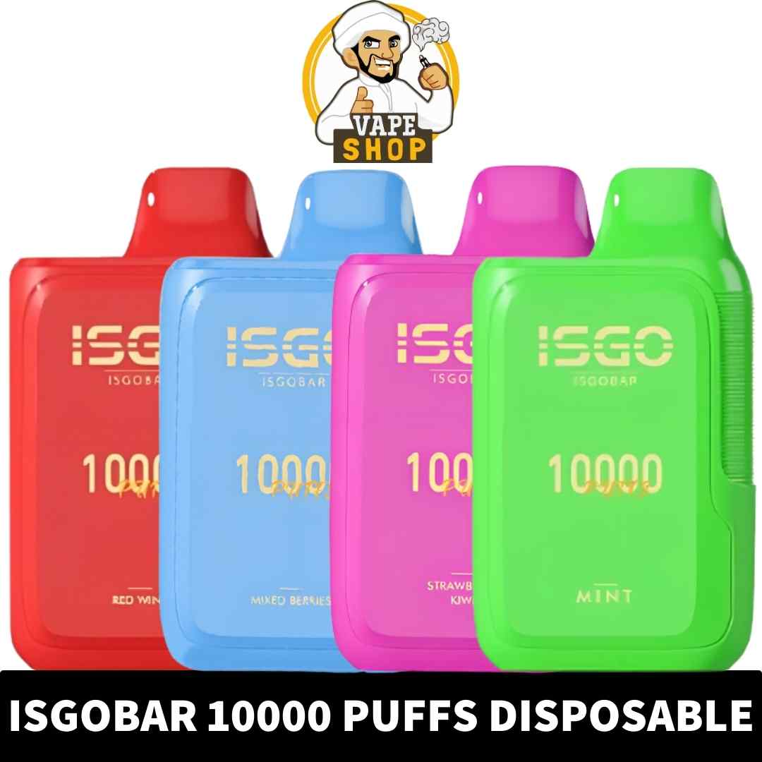 Buy-ISGOBAR-10000-Puffs-disposable-vape-2-shop-near-me-ISGO-BAR-10000-Puffs.jpg ISGO Bar Disposable 10000 Puffs 2% Rechargeable Vape in Dubai, UAE - Image 1