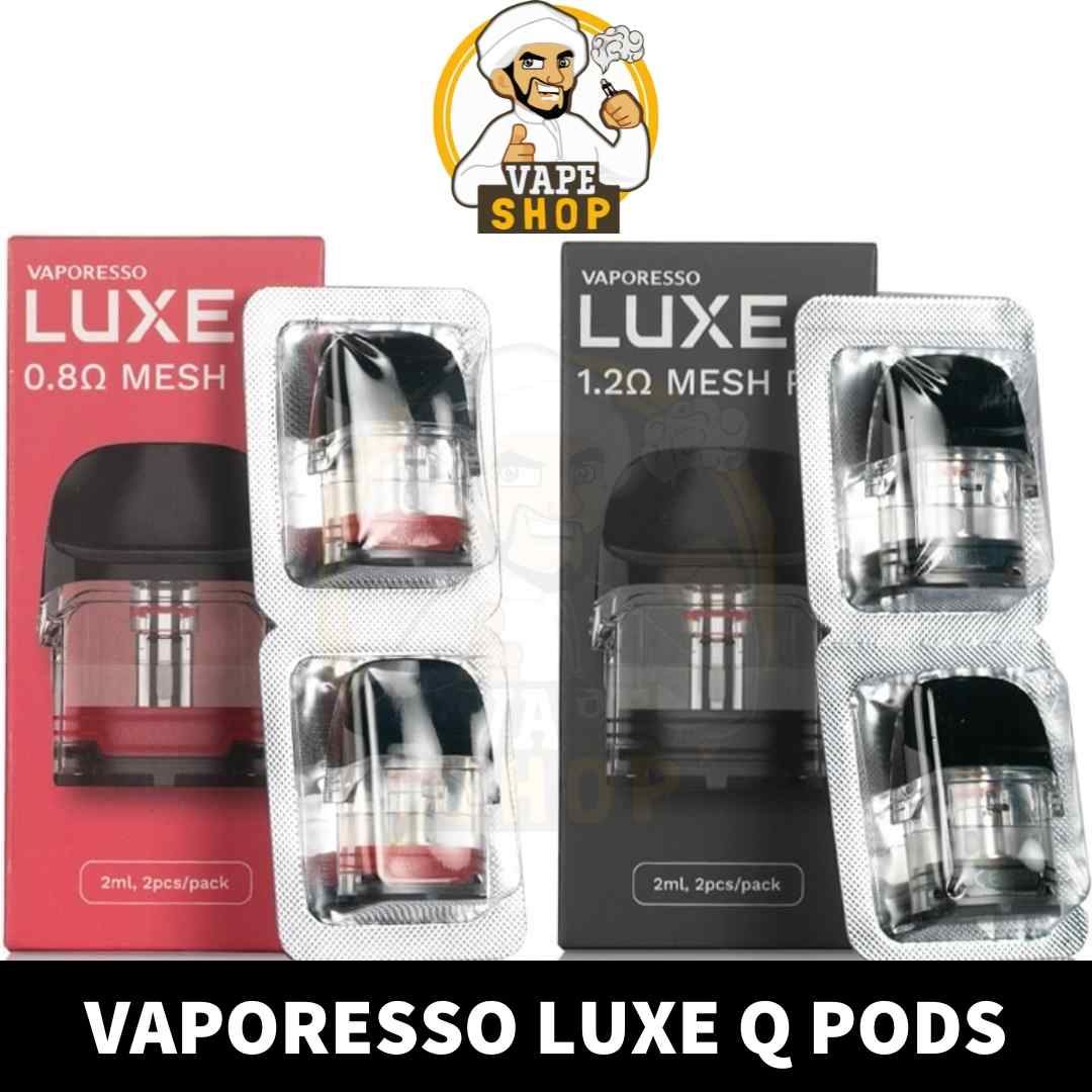 Buy-Luxe-Q-1.2ohm-Mesh-Pod-Luxe-Q-0.8ohm-Mesh-Pod-in-UAE-VAPORESSO-LUXE-Q-Pods-shop-in-Dubai-Q-Replacement-Pods-Near-me.jpg VAPORESSO LUXE Q Pods 2ml pack of 2pcs Replacement Pods in Dubai, UAE - Image 1