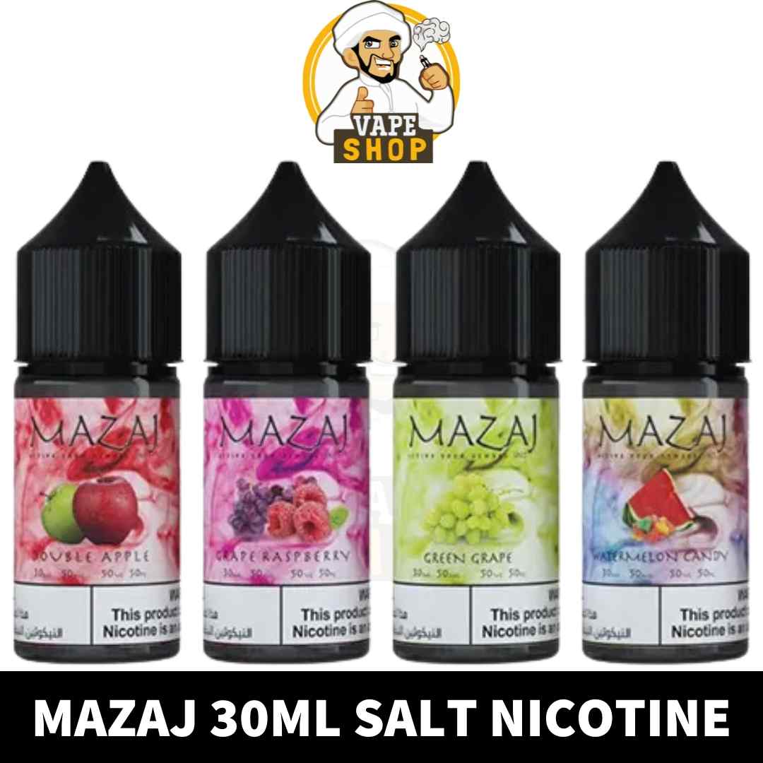 Buy-MAZAJ-Salt-Nic-of-25MG-50MG-size-30ml-in-UAE-MAZAJ-25MG-Salt-Nic-in-Dubai-MAZAJ-50MG-Salt-Nic-in-Dubai-Vape-Shop-Near-Me-MAZAJ-30ML-SALT-NICOTINE.jpg MAZAJ Salt Nic 25MG & 50MG 30ML Vape Juice in Dubai, UAE - Image 1