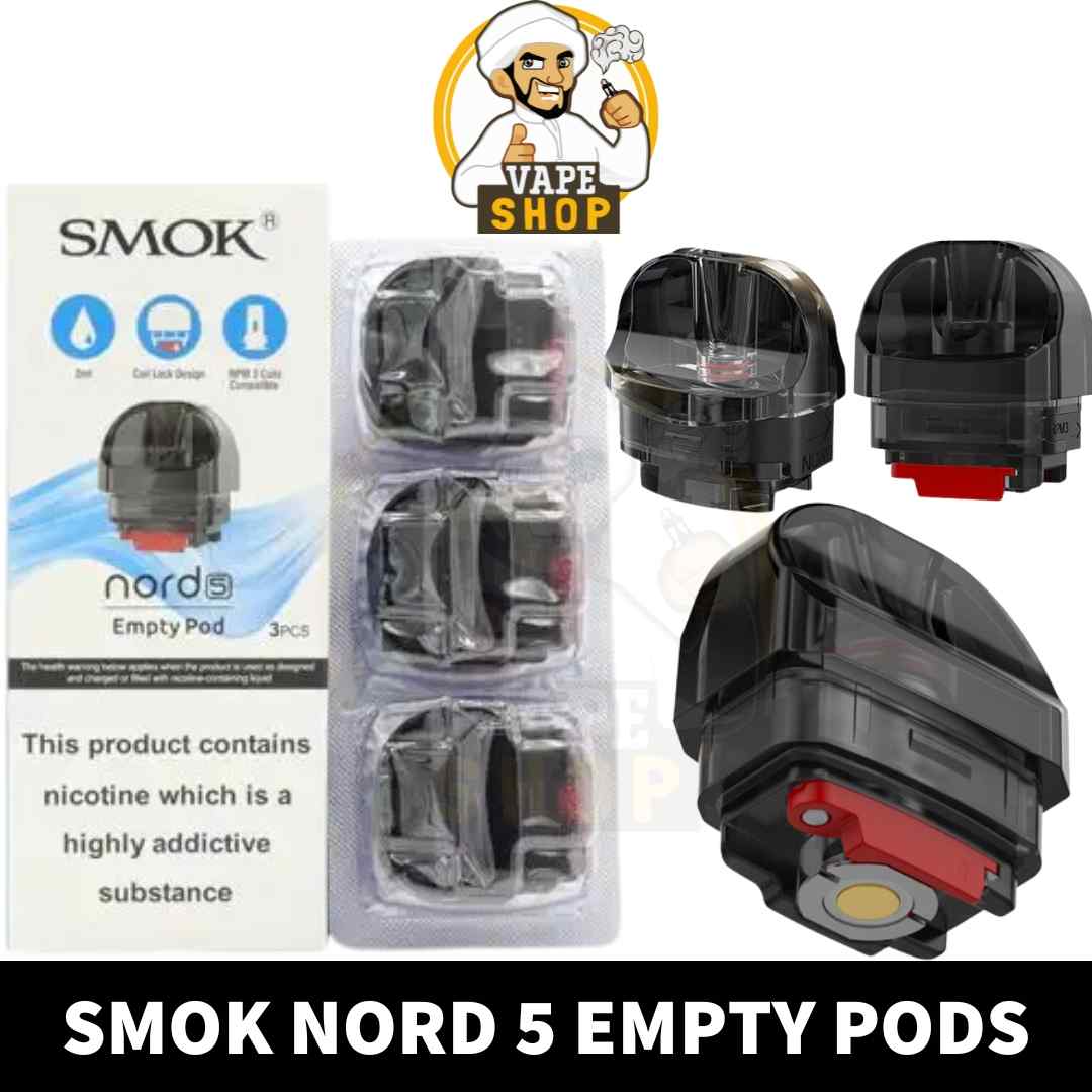 Buy-SMOK-NORD-5-Empty-Pods-in-UAE-SMOK-Nord-5-Pods-in-Dubai-SMOK-Nord-5-Pods-Abu-Dhabi-Nord-5-Replacement-Pods-Shop-near-me.jpg SMOK Nord 5 Empty Pods for 80W in Dubai, UAE – 3PCS Per Pack - Image 1