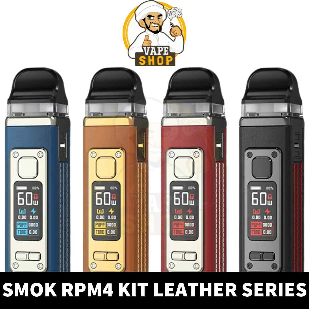 Buy-SMOK-RPM-4-Kit-UAE-Black-Leather-Dubai-Blue-Leather-Dubai-Brown-Leather-Dubai-Red-Leather-Dubai-Smok-Vape-Shop-dubai-near-me.jpg SMOK RPM 4 Kit Leather Series 60W Pod System 1650mAh Vape Kit Pod Kit Starter Kit in Dubai, UAE - Image 1