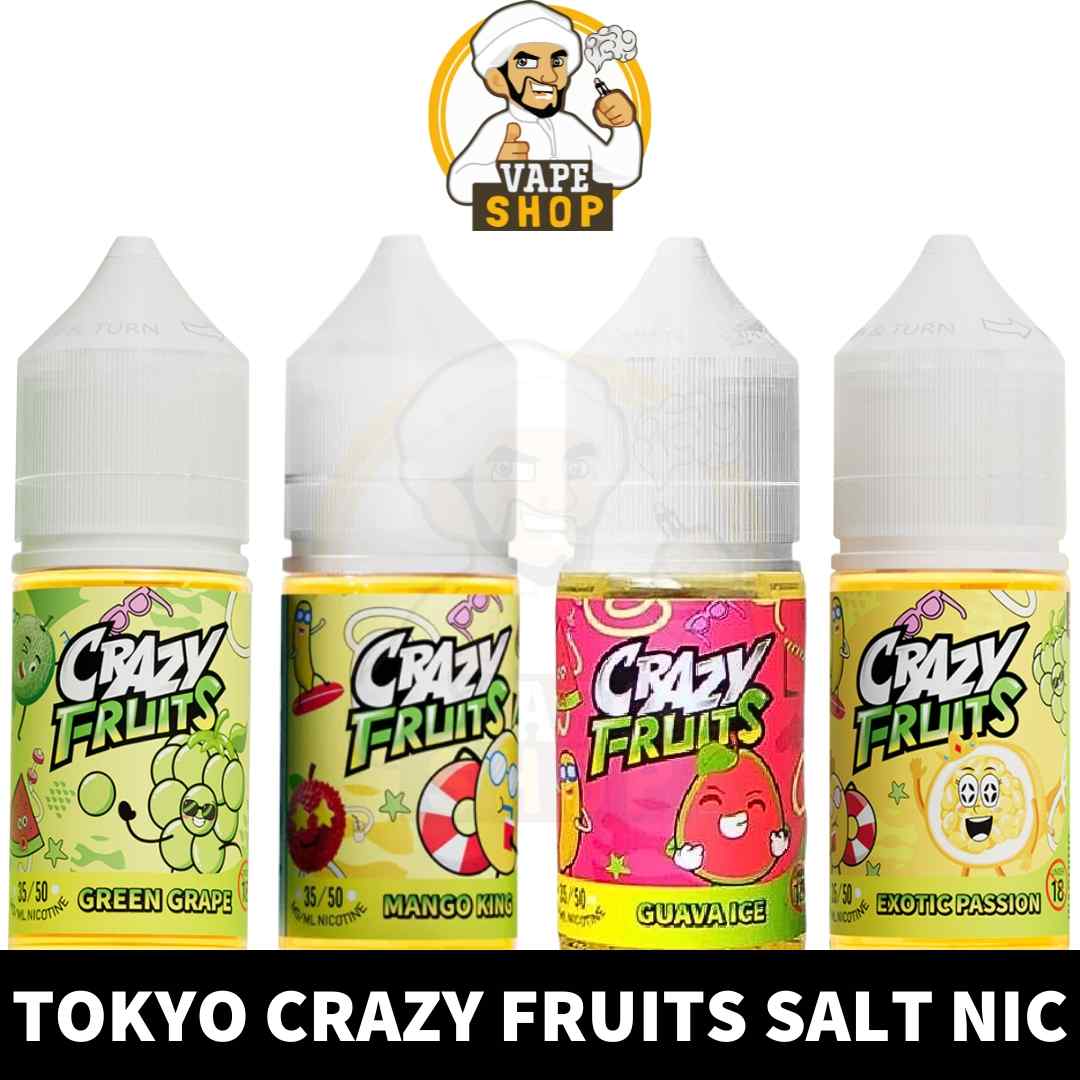 Buy-TOKYO-Crazy-Fruits-Salt-Nicotine-of-30ml-size-35mg-50mg-Nic-Strength-in-UAE-TOKYO-Salt-Nic-Crazy-Fruit-Juice-Shop-in-Dubai-Near-Me.jpg TOKYO Crazy Fruits Salt Nicotine 30ML Vape Juice 35MG & 50MG E-Liquid in Dubai, UAE - Image 1
