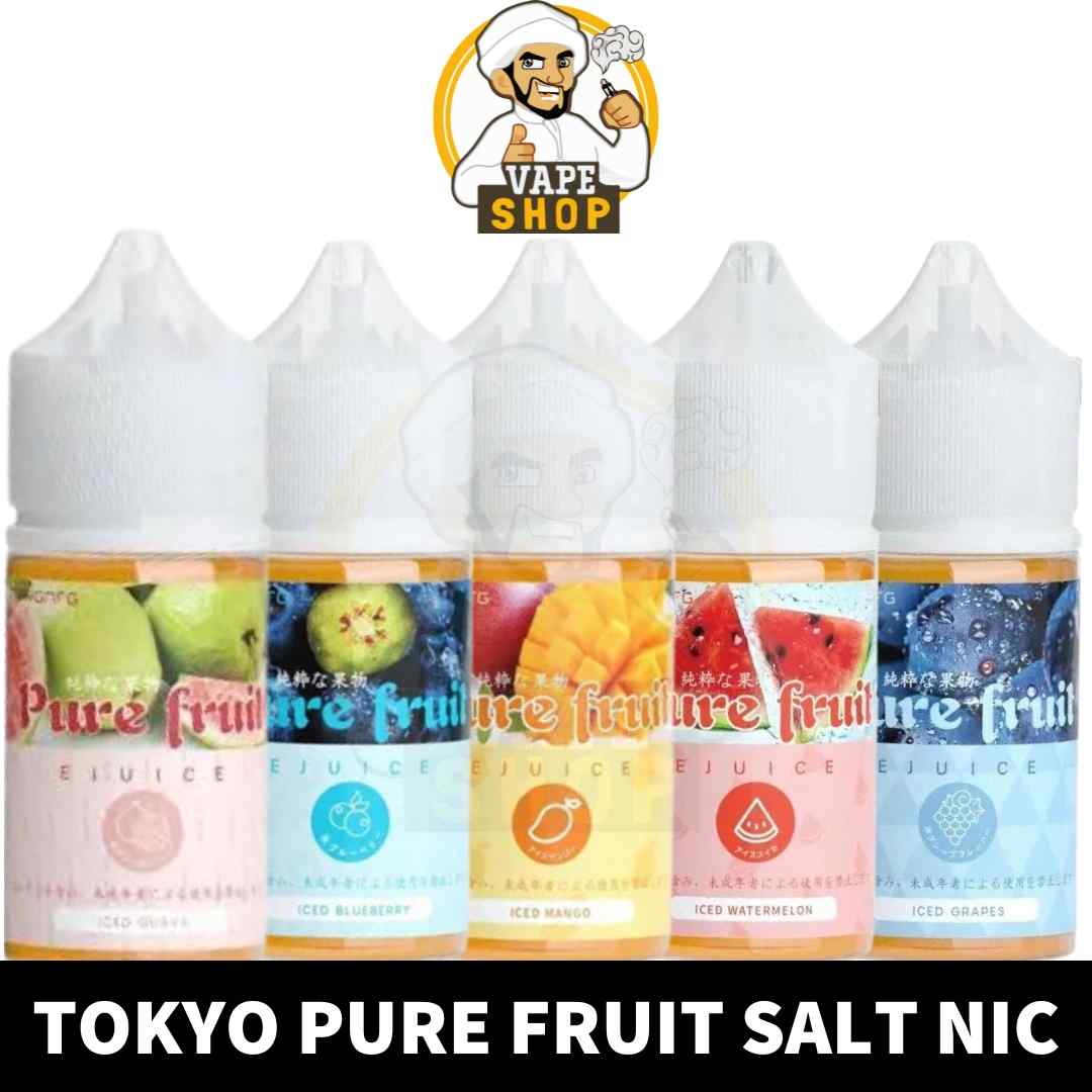 Buy-TOKYO-Pure-Fruit-Salt-Nicotine-of-30ML-size-30MG-50MG-Nic-Strength-in-UAE-TOKYOO-Salt-Pure-Fruit-Juice-Shop-in-Dubai-Near-Me.jpg TOKYO Pure Fruit Salt Nicotine 30ML Vape Juice 35MG & 50MG E-Liquid in Dubai, UAE - Image 1
