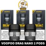 VOOPOO Drag Nano 2 Pods 2ml Replacement Pod Cartridge in Dubai, UAE