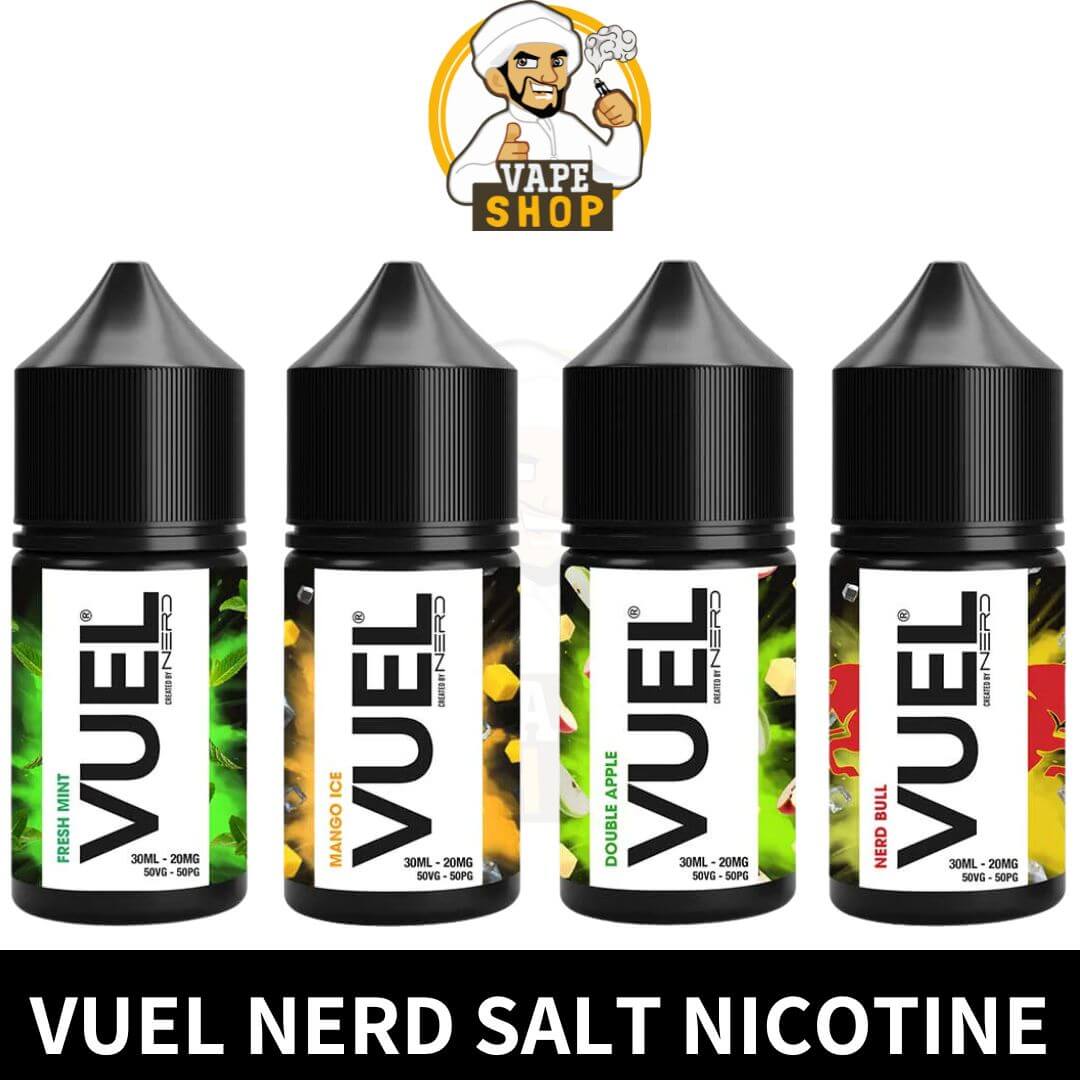 Buy-Vuel-Nerd-Salt-Nicotine-E-liquid-Created-By-Nerd-Brand-in-UAE-Vuel-20mg-Vuel-50mg-Nerd-Vuel-Salt-Nic-Salt-Nic-Shop-in-Dubai-NEar-me.jpg Vuel Nerd Salt Nicotine E-liquid Created By Nerd Brand - Image 1