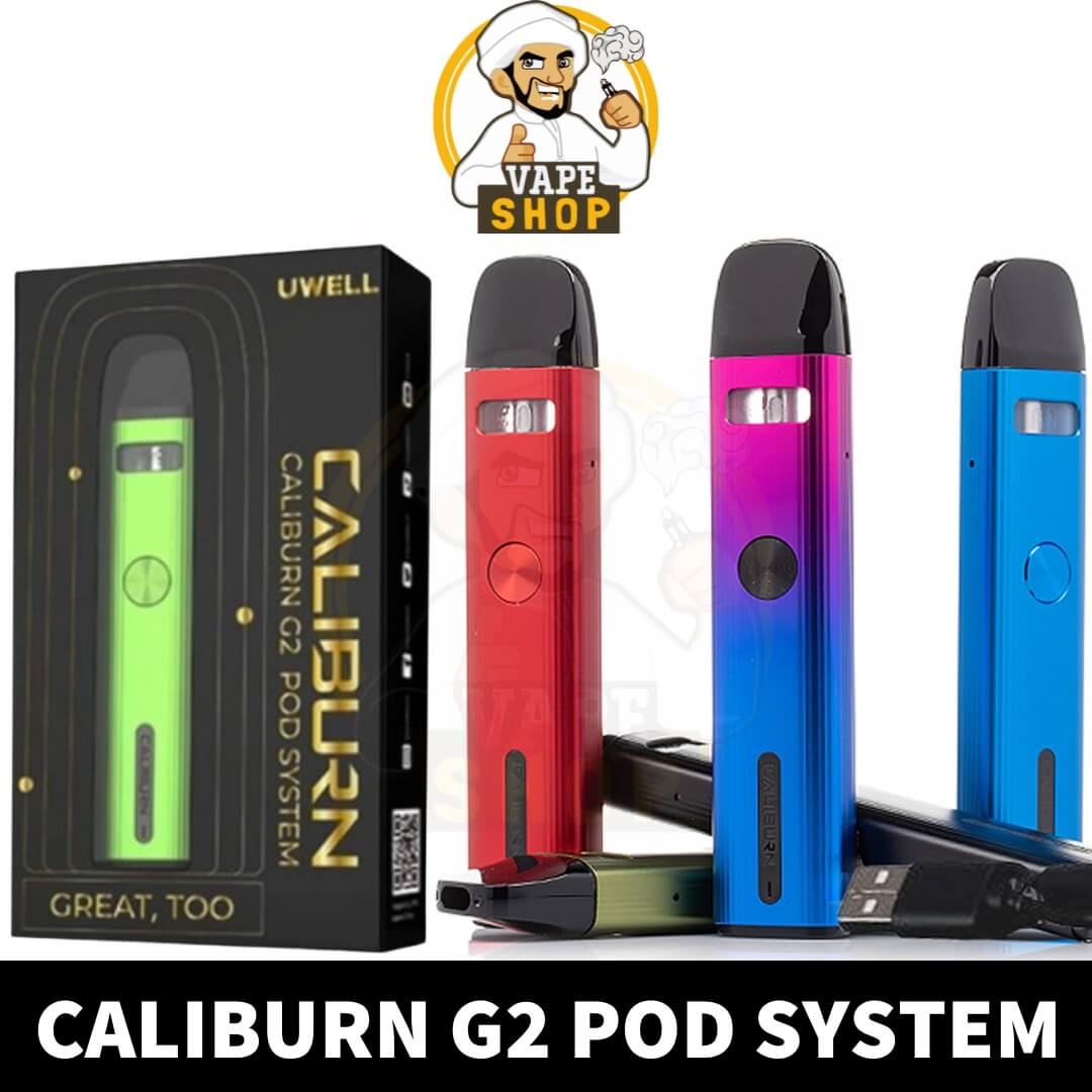 CALIBURN G2 P0D SYSTEM G2 POD KIT CALIBURN POD KIT VAPE SHOP AE FONT Uwell Caliburn G2 20W Pod System In Dubai - Image 1