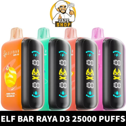 ELF-BAR-RAYDA-D3-25000-Price-in-Dubai-430x430-1.jpg ELF BAR Raya D3 25000 Puffs 50MG Disposable Vape - Image 1