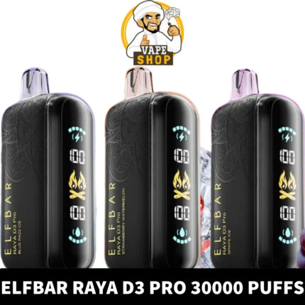 ELFBAR-RAYA-D3-PRO-30000-puffs-430x430-1.jpg Elfbar Raya d3 pro 30000 puffs 50mg nicotine triple mode disposable - Image 1