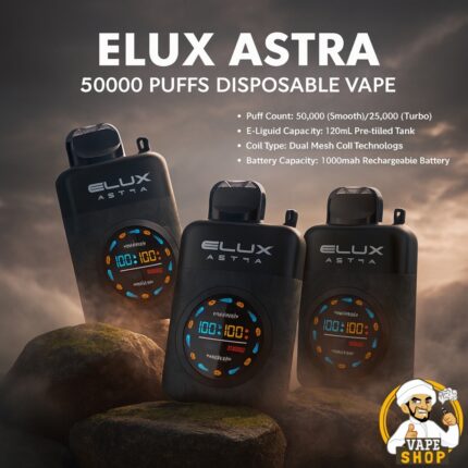 Elux-Astra-50000-Puffs-Disposable-Vape-50MG-430x430-1.jpg Elux Astra 50000 Puffs Disposable Vape 50MG In Dubai - Image 1