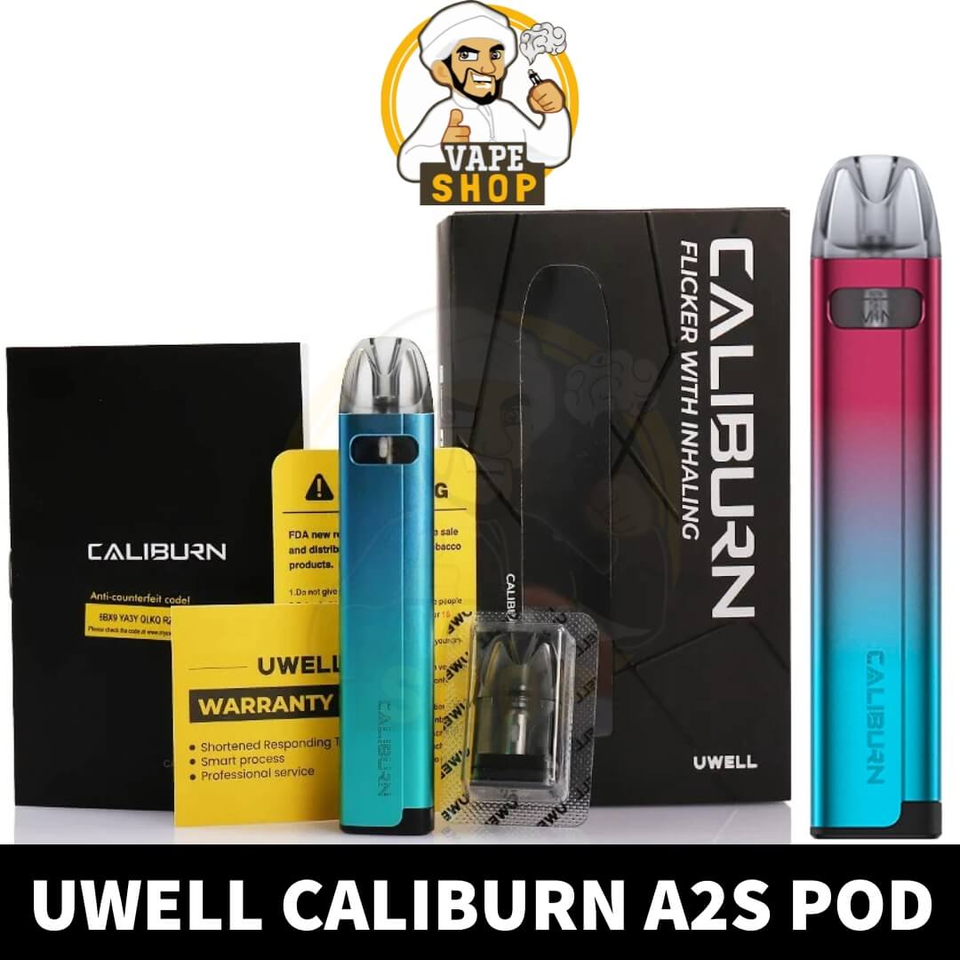 FONT-UWELL-CALIBURN-A2S-POD-SYSTEM-UAE-DUBAI-VAPE-SHOP-AE-UWELL-POD-KIT-VAPE-KIT-STARTER-KIT.jpg Uwell Caliburn A2S Pod System kit In UAE Dubai - Image 1