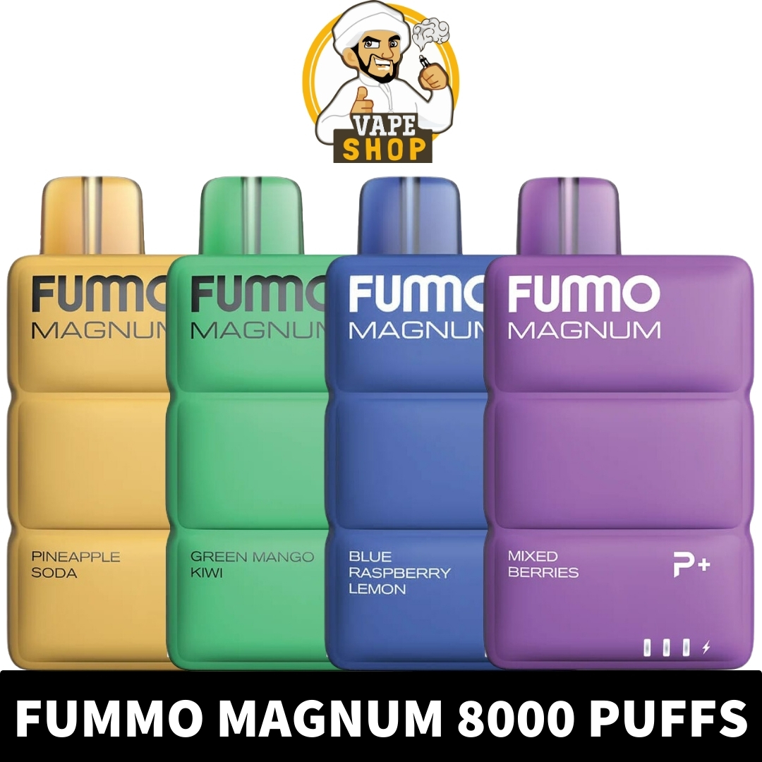 FUMMO-Magnum-8000-Puffs-20MG-Disposable-Vape-in-Dubai.jpg FUMMO Magnum 8000 Puffs 2% Nicotine Disposable Vape in Dubai - Image 1