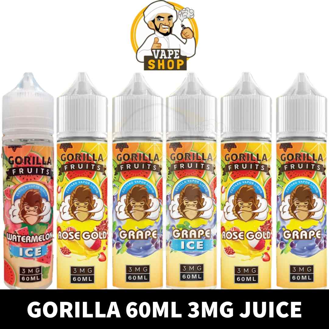 Gorilla-60ml-3mg-Vape-Juice-in-UAE-GORILLA-60ml-Juice-Shop-in-Dubai-Gorilla-Vape-Juice-Shop-in-Dubai-Vape-Juice-Shop-Near-me.jpg GORILLA E-Liquid 60ml 3mg Vape Juice in Dubai, UAE - Image 1