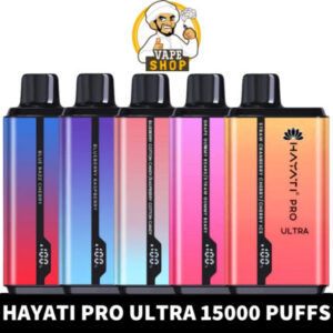 HAYATI Pro Ultra 15000 Puffs dual flavours 2% Nicotine Disposable Vape in Dubai