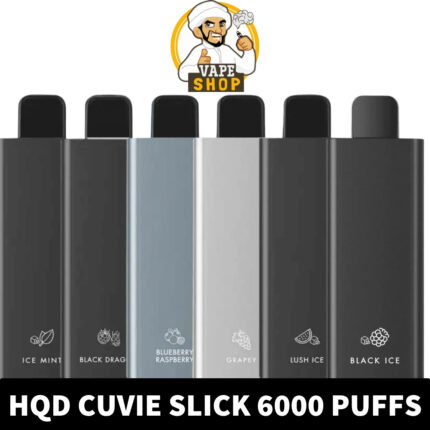 HQD-CUVIE-SLICK-6000-PUFFS-DISPOSABLE-VAPE-PRICE-430x430-1.jpg Hqd Cuvie Slick 6000 Puffs 50MG Nicotine - Image 1