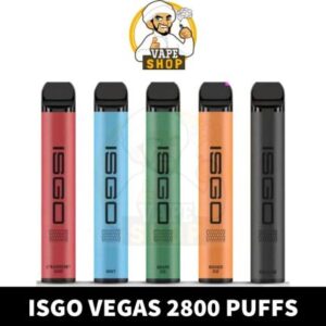 ISGO VEGAS 2800Puffs 2% nicotine disposable vape in dubai UAE