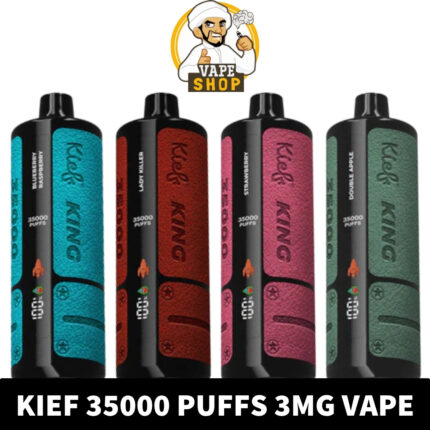 Kief-35000-Puffs-3mg-Disposable-Vape-Price-in-Dubai-430x430-1.jpg Kief King 35000 Puffs 3mg Nicotine Triple Mesh Coil Disposable Vape - Image 1