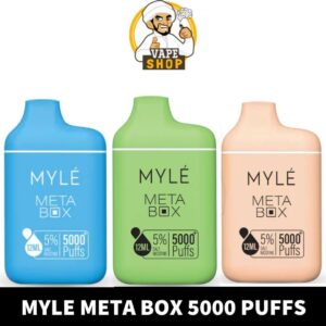 Myle Meta Box 2%(20mg) nicotine 5000 Puffs Disposable Vape in Dubai