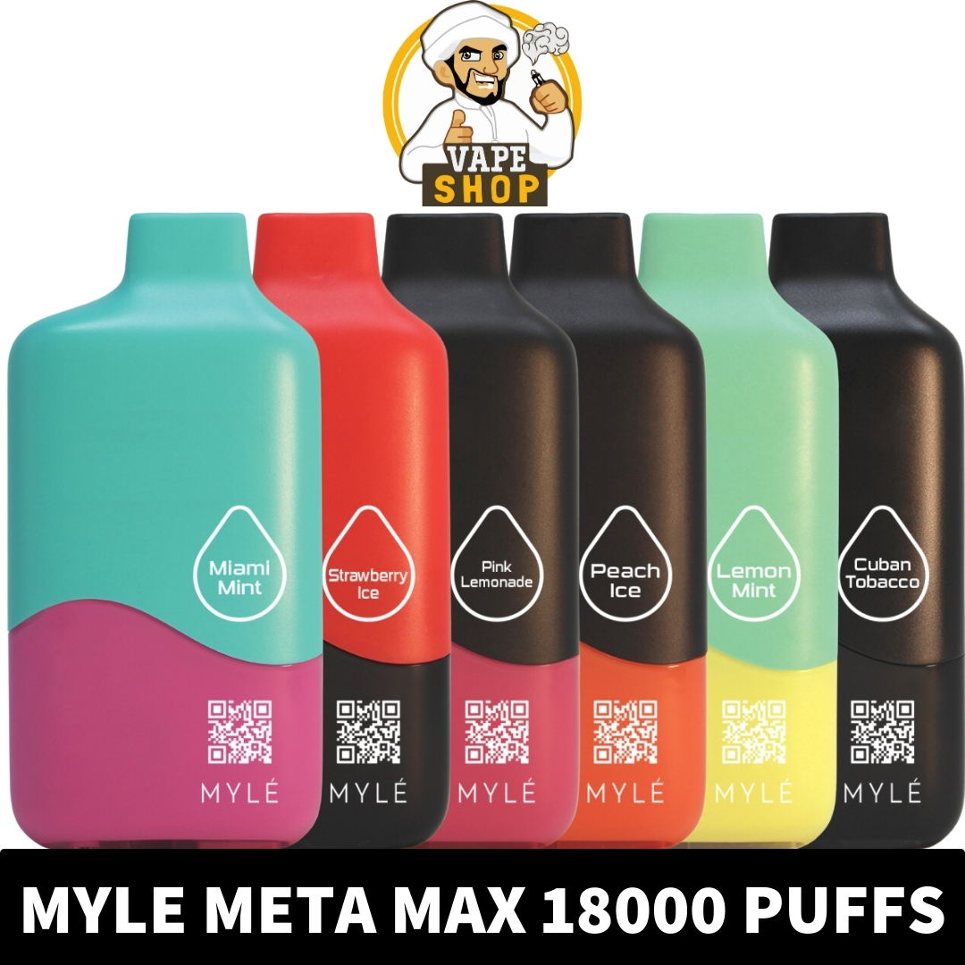 Vape Shop AE - MYLE META MAX 18000 Puffs Disposable Vape Price i MYLÉ Meta Max 18000 Puffs Disposable Vape - Image 1
