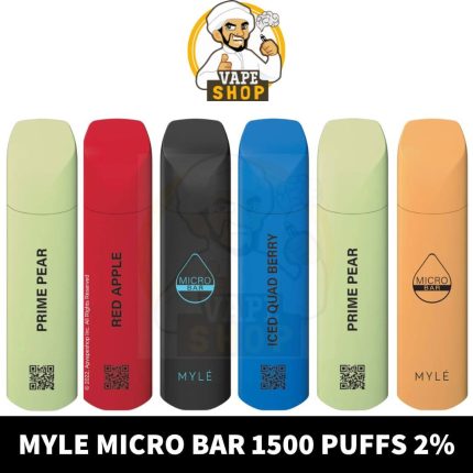MYLE-MICRO-BAR-1500-PUFFS-2-430x430-1.jpg Myle Micro Bar 1500 puffs 2% (20mg) Disposable in dubai - Image 1