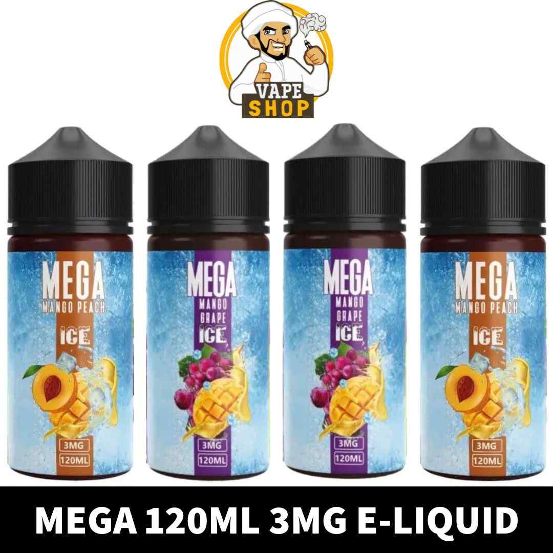 Mega 120ml 3mg E-liquid In Dubai MEGA 120ml 3mg E-liquid In Dubai, UAE - Image 1