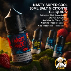 Nasty Super Cool 30ml Salt Nicotine E-Liquids 35mg and 50mg In Dubai