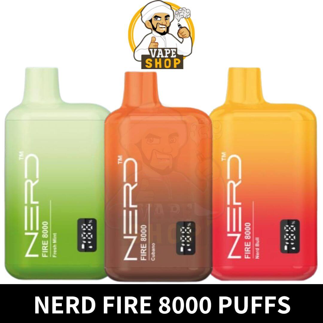 Nerd Fire 8000 Puffs Disposable Vape In Dubai Nerd Fire 8000 Puffs Disposable Vape In Dubai - Image 1