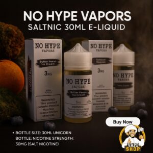 No Hype Vapors Saltnic 30ml E-Liquid In Dubai