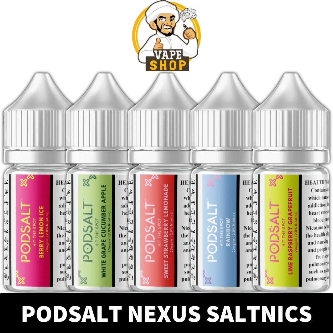 PODSALT-NEXUS-SALTNICS-PRICE-IN-DUBAI.jpg POD SALT Nexus E-liquid 20MG Nicotine 30ml - Image 1