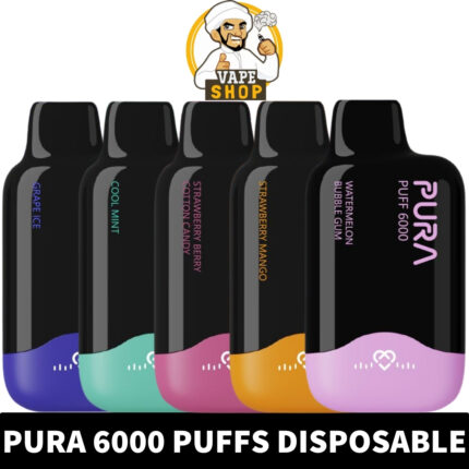 Vape Shop AE - PURA 6000 Disposable 20MG Rechargeable Vape Price PURA 6000 Puffs 20MG Disposable Vape - Image 1
