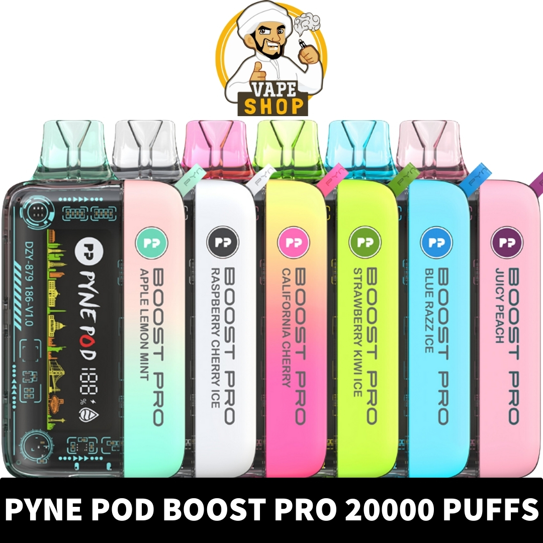 Vape Shop AE - PYNE POD BOOST PRO 20000 Puffs Price in Dubai PYNE POD Boost Pro 20000 Puffs 50MG Disposable Vape in Dubai - Image 1