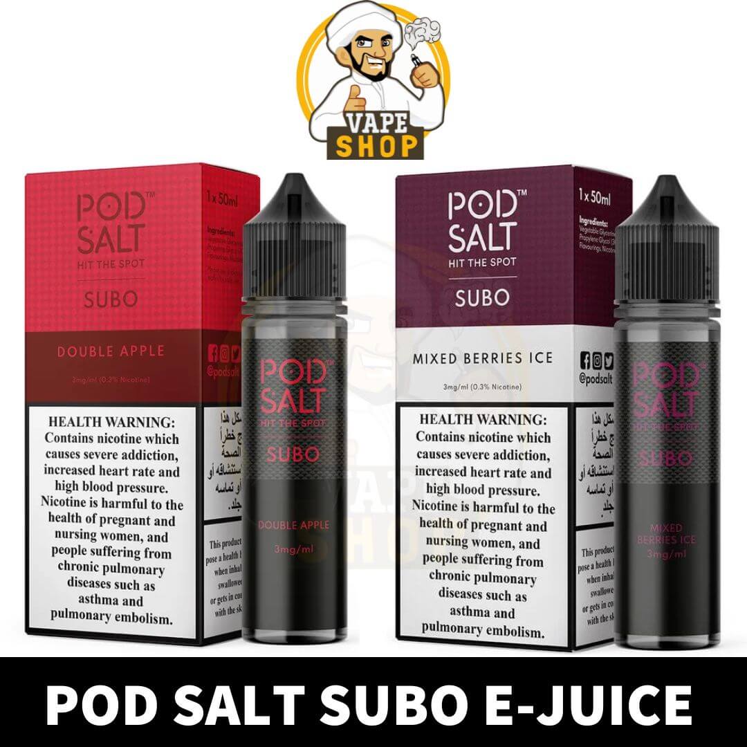 Pod Salt Subo E-Juice in Dubai Pod Salt Subo 3MG 50ML E-Juice in Dubai - Image 1