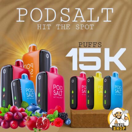 Podsalt-15000-Puffs-2-Nicotine-Disposable-430x430-1.jpg Podsalt 15000 Puffs 2% (20mg) Nicotine Disposable Vape - Image 1