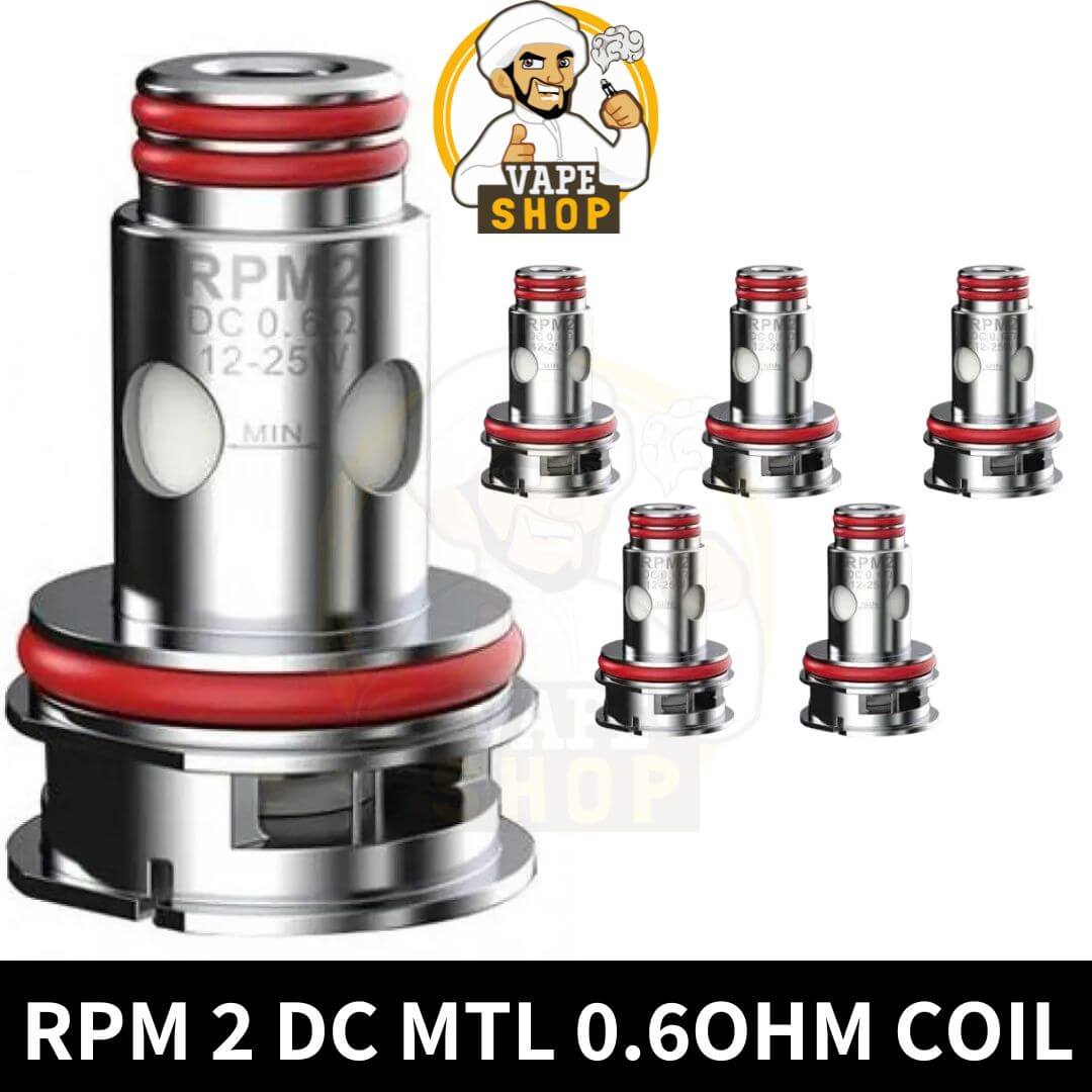 RPM 2 DC MTL 0.6OHM COIL Smok RPM 2 DC MTL 0.6ohm Coil (5 Pack) - Image 1