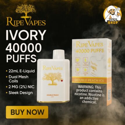 Ripe-Vapes-IVORY-40000-Puffs-Disposable-Vape-430x430-1.jpg Ripe Vapes IVORY 20MG 40000 Puffs Disposable vape - Image 1
