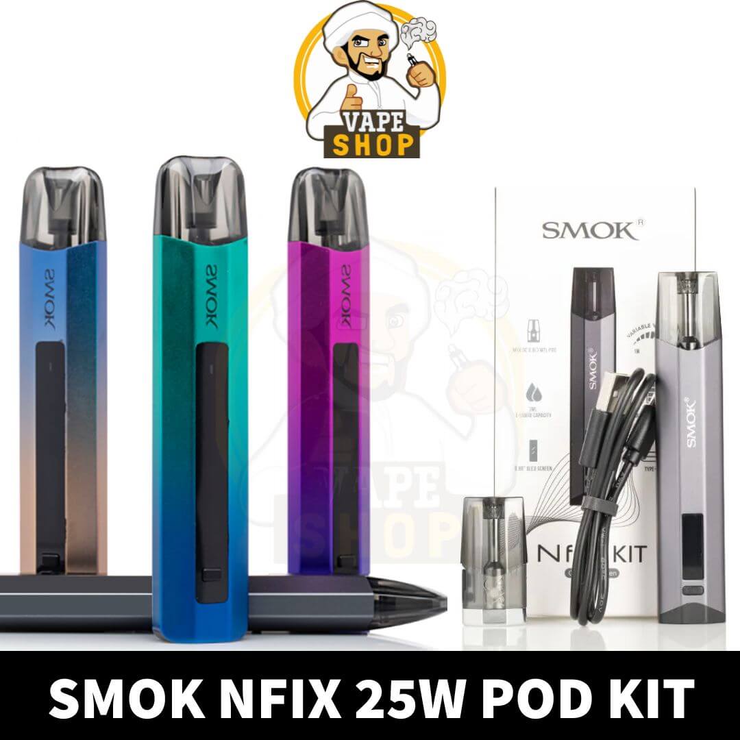 SMOK NFIX 25W POD KIT STYLISH POD SYSTEM VAPE KIT STARTER KIT VAPE SHOP UAE SMOK NFix 25w Pod System Kit Buy in Dubai UAE Vape Shop - Image 1