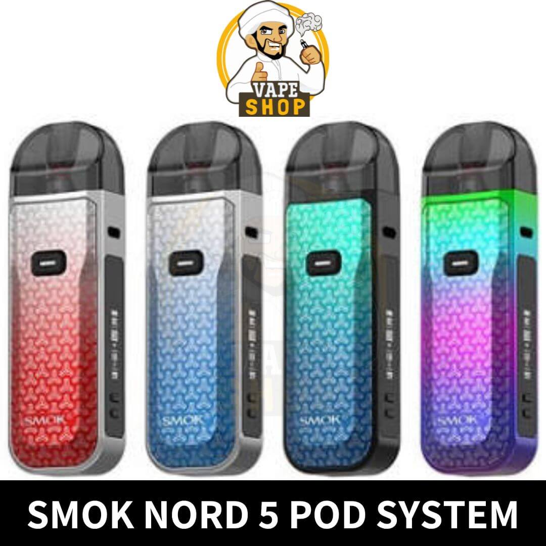 Smok nerd 50W regular series Pod System In UAE SMOK Nord 5 regular series 80W Pod System kit in Dubai - Image 1