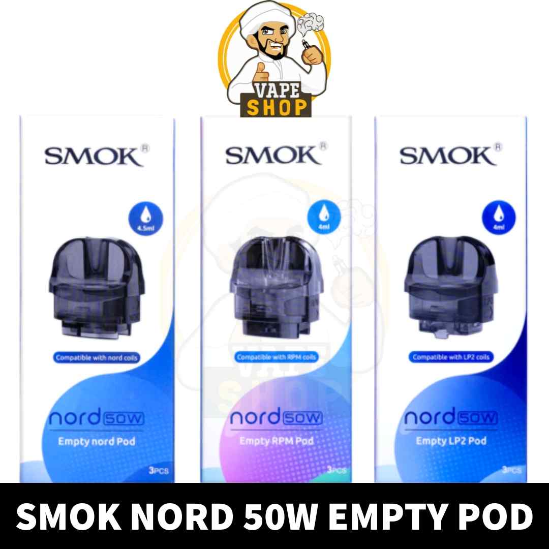 SMOK-Nord-50W-Empty-Pods-in-UAE-Nord-50W-Nord-Empty-Pod-in-Dubai-Nord-50W-LP2-Empty-Pod-in-Dubai-RPM-Empty-Pod-Shop-Near-ME.jpg SMOK Nord 50W Pods RPM, NORD, LP2 Replacement Pod Cartridge in Dubai, UAE - Image 1