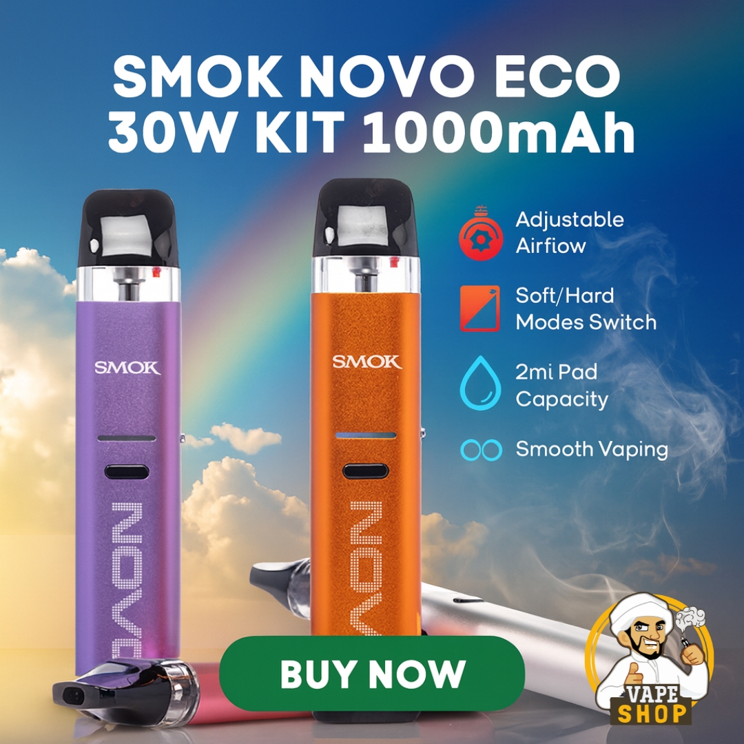 SMOK-Novo-Eco-30W-Kit-1000mAh-In-Dubai.jpg SMOK Novo Eco 30W Kit 1000mAh In Dubai - Image 1