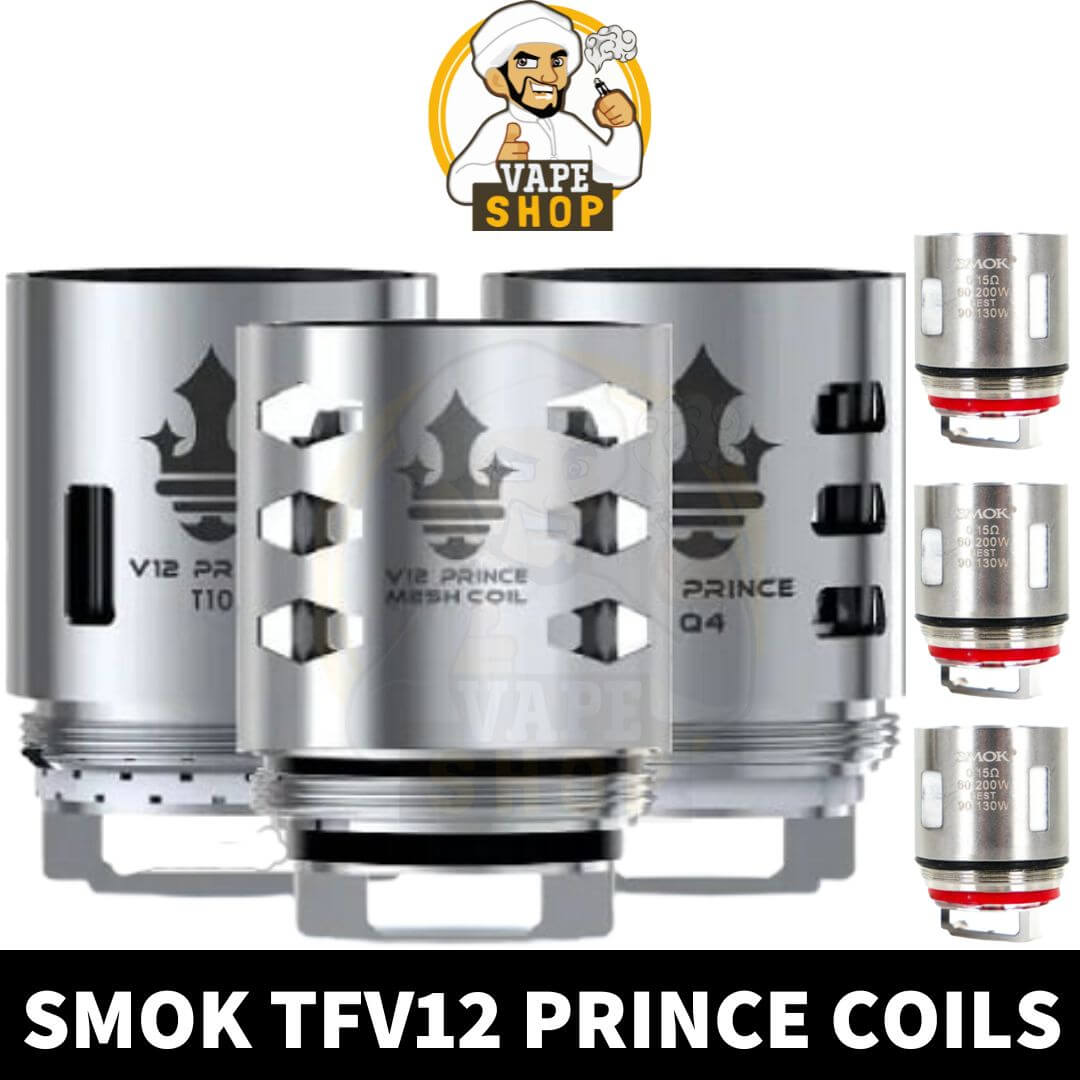SMOK TFV12 PRINCE COILS V12-3PACK-M4/Q4/X6/T10 SMOK TFV12 PRINCE COILS V12-3PACK-M4/Q4/X6/T10 - Image 1