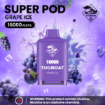 Tugboat Super 16000 Pod Cartridges 5%Nicotine Disposable Vape - Image 8