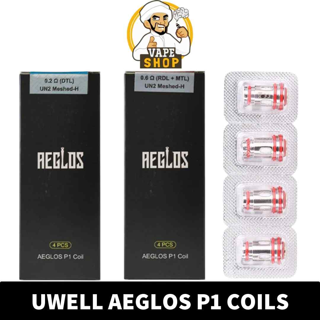 UWELL-Aeglos-P1-Replacement-Coils-options_-UN2-Meshed-H-0.2ohm-Coil-for-DTL-45W-52W-and-0.6ohm-Coil-for-MTL_RDL-vaping-23W-27W.jpg UWELL Aeglos P1 Replacement Coils (4 PCS) in Dubai, UAE - Image 1